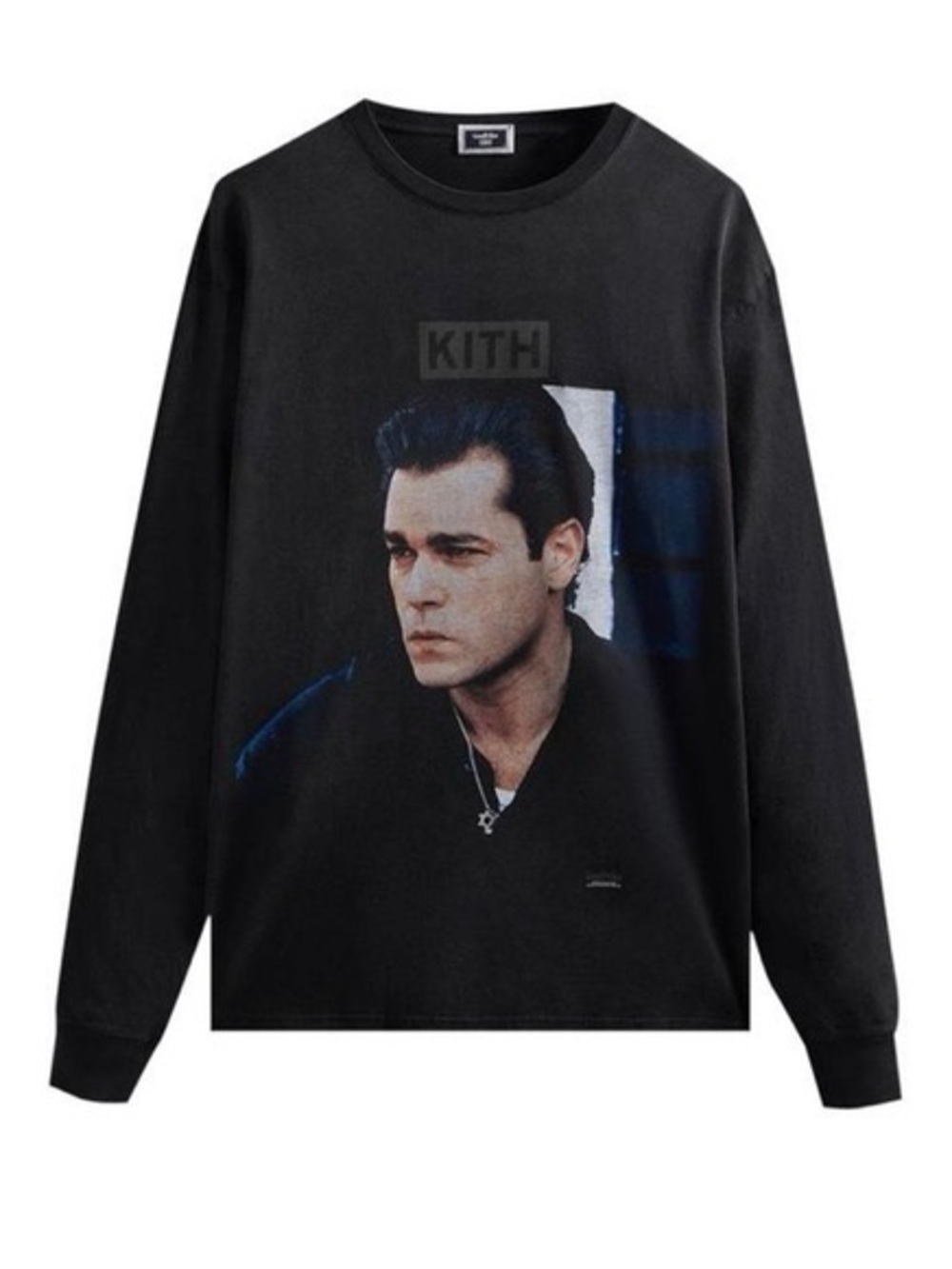 Kith x Goodfellas Ray Liotta Black Graphic Long Sleeve Monogram tee